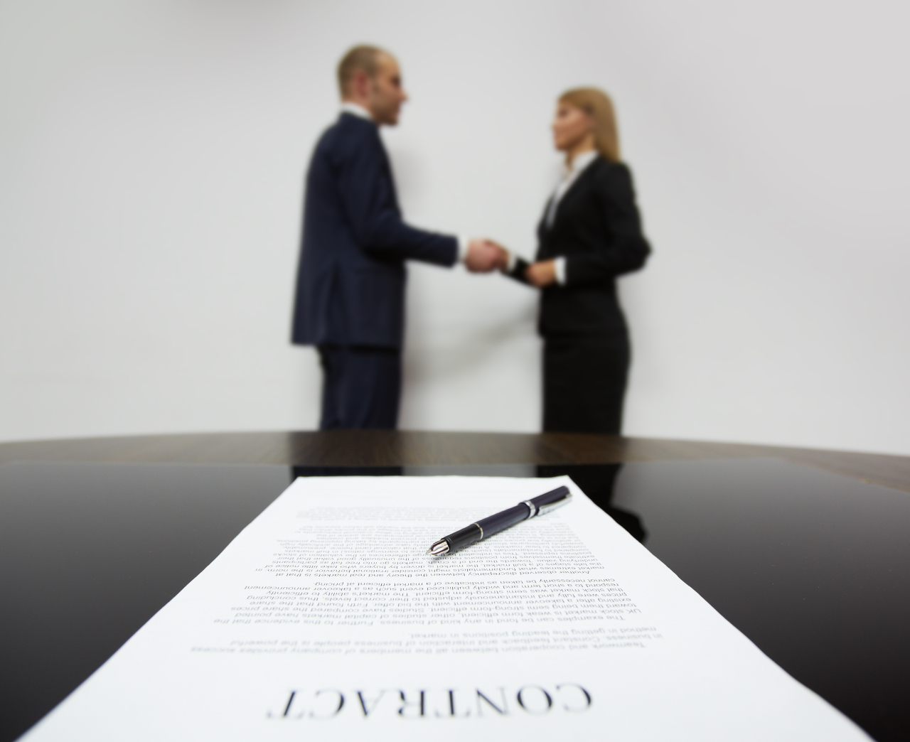 Signed contract
